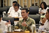 Menteri Pertanian (Mentan) Andi Amran Sulaiman dalam rapat di Gedung DPR. (Dok. Kementan)