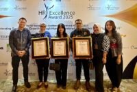 Elnusa berhasil meraih tiga kategori penghargaan di ajang Indonesia HR Excellence Award 2025 oleh SWA Media Group. (Dok. PT Elnusa)

