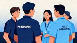 Kolaborasi PR Newswire–PSPI menjadi langkah strategis dalam meningkatkan penyebaran informasi korporasi. (Dok. Kreasi Cici AI)