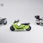 Solusi tunggal untuk semua gaya. OMO X menyesuaikan diri menjadi skuter perkotaan, cruiser jalanan, atau motor touring jarak jauh.
