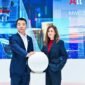 Ethan Liu (VP of Huawei Data Communication Router Domain) and Ana S&aacute;nchez (CFO of ALEA) at the release ceremony